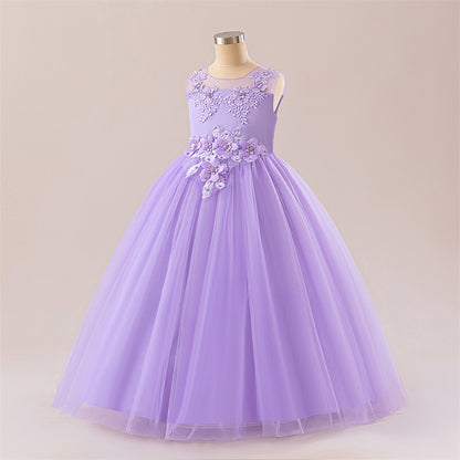 Frocklet A-Line Maxi Princess Girl Dress - Tulle, Applique & Lace | Party & Formal 2