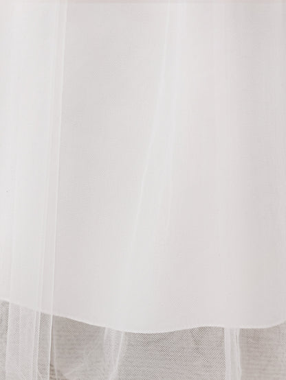 Frocklet White A-Line Tulle Maxi Dress for Girls with Sequins and Beads | Party & Formal Occasion Gown 6