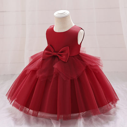 Frocklet A-Line Tulle Bowknot Princess Dress for Girls – Party, Wedding & Photo Shoot 18