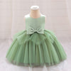 A-Line Tulle Satin Bowknot Princess Dress for Girls