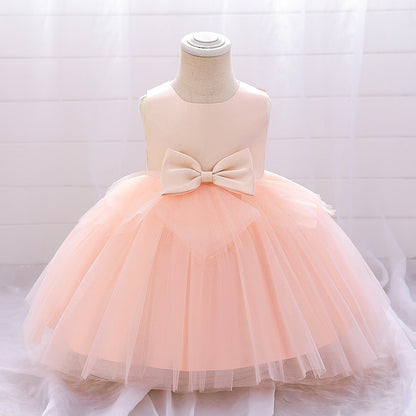 Frocklet A-Line Tulle Bowknot Princess Dress for Girls – Party, Wedding & Photo Shoot 25
