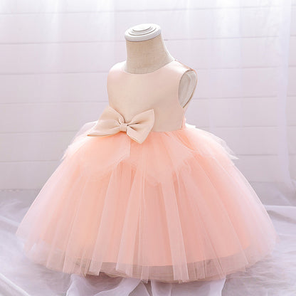 Frocklet A-Line Tulle Bowknot Princess Dress for Girls – Party, Wedding & Photo Shoot 26