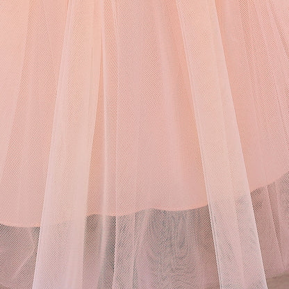 Frocklet A-Line Tulle Bowknot Princess Dress for Girls – Party, Wedding & Photo Shoot 31