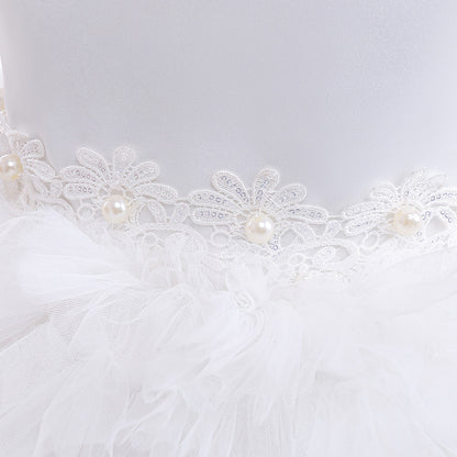 Frocklet A-Line V-Neck Layered Tulle Princess Dress for Girls | Party & Flower Girl Outfit 7