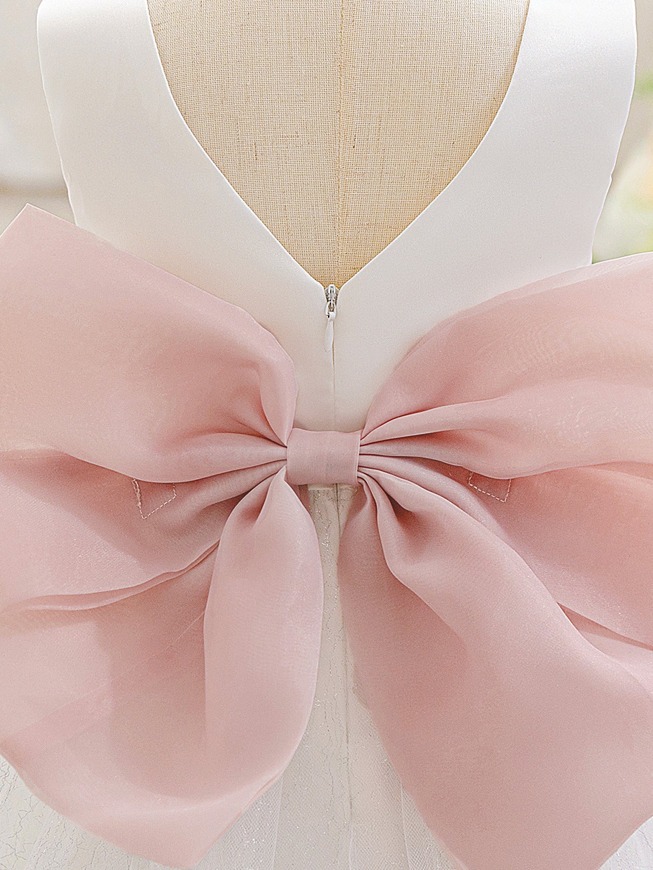 Frocklet Cute White Puffy Ball Gown Baby Dress with Bowknot – Perfect for Parties & Flower Girls 6