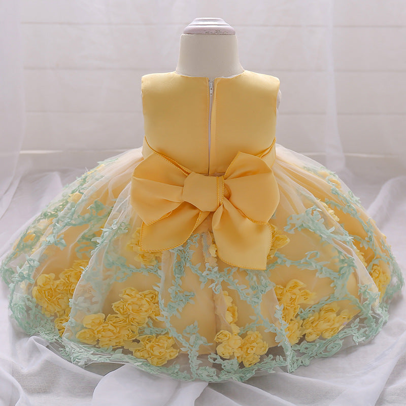Adorable Baby Girl Ball Gown – Puffy Flower Dress for Weddings, Parties & Celebrations