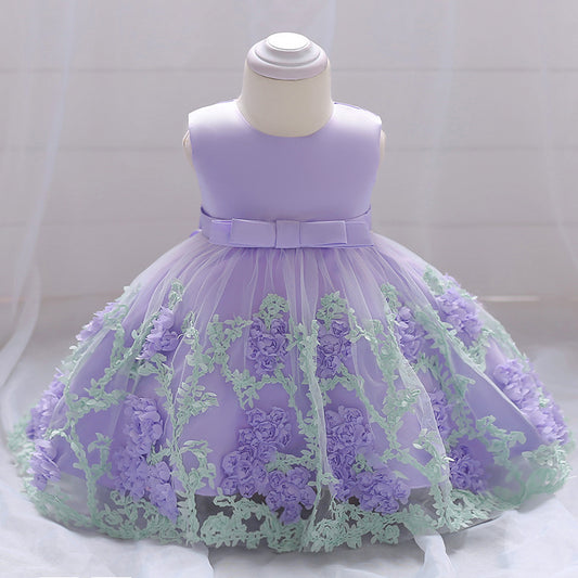 Adorable Baby Girl Ball Gown – Puffy Flower Dress for Weddings, Parties & Celebrations
