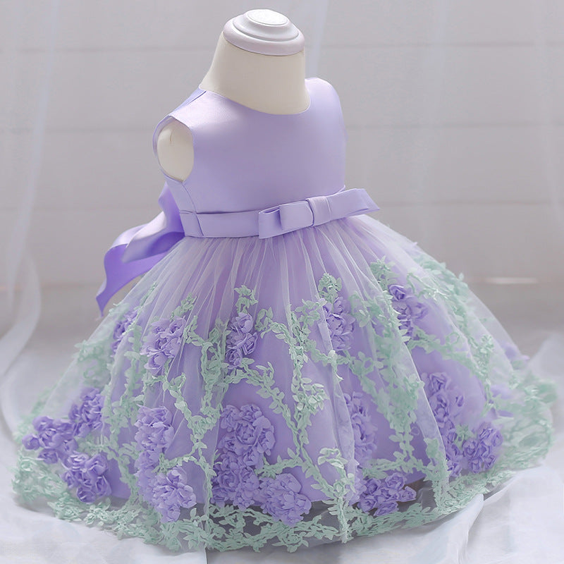 Adorable Baby Girl Ball Gown – Puffy Flower Dress for Weddings, Parties & Celebrations