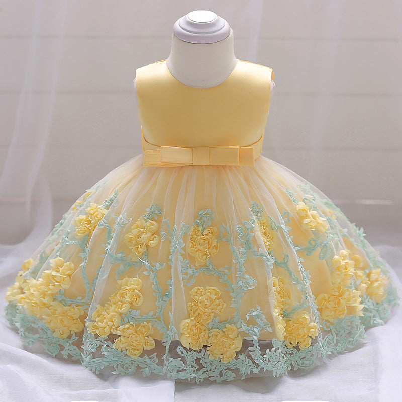 Adorable Baby Girl Ball Gown – Puffy Flower Dress for Weddings, Parties & Celebrations