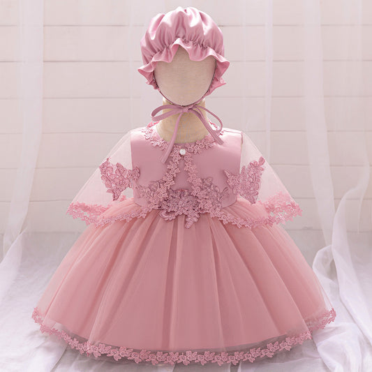 Adorable Baby Ball Gown Dress – Lace Tulle Party Outfit for 0-24 Months
