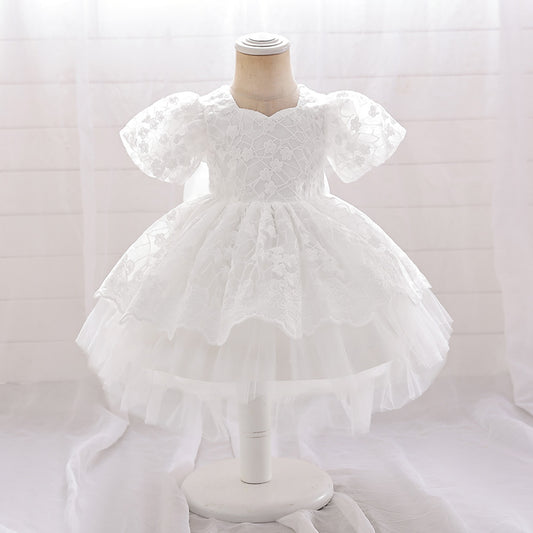 Adorable A-line High-Low Tulle Princess Dress for Girls 2-6