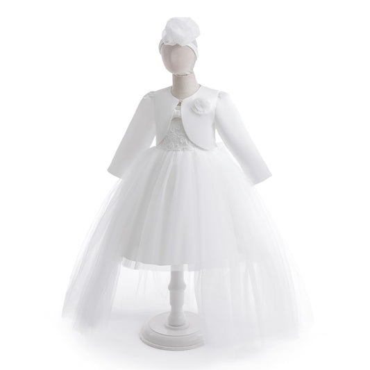 A-Line Off Shoulder Flower Girl Dress Set – Cute Party & Wedding Outfit for Kids