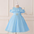 Cute A-line Tea Length Ruffle Princess Dress for Girls