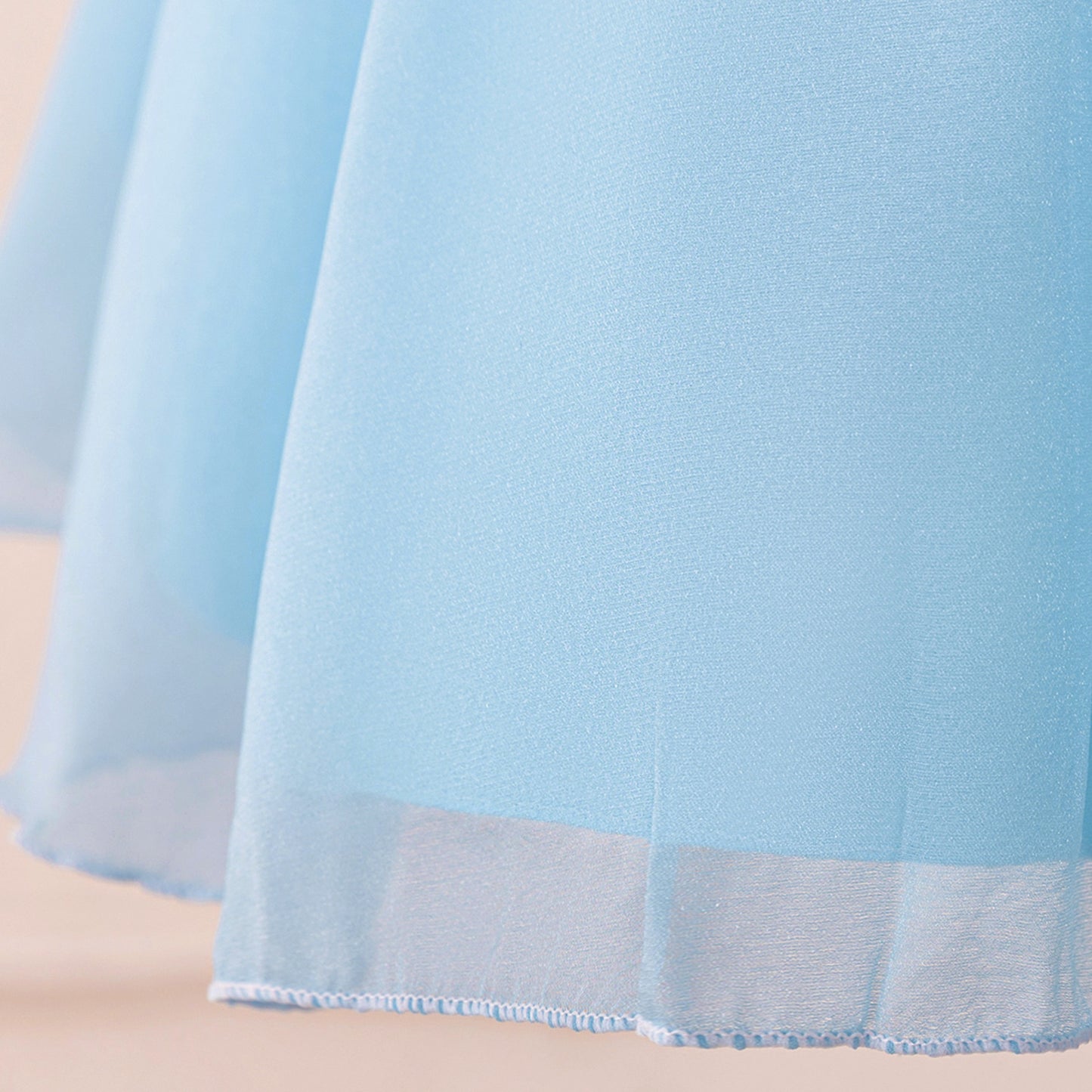 Cute A-line Ruffle Princess Dress for Girls | Tea Length Kids Party Gown