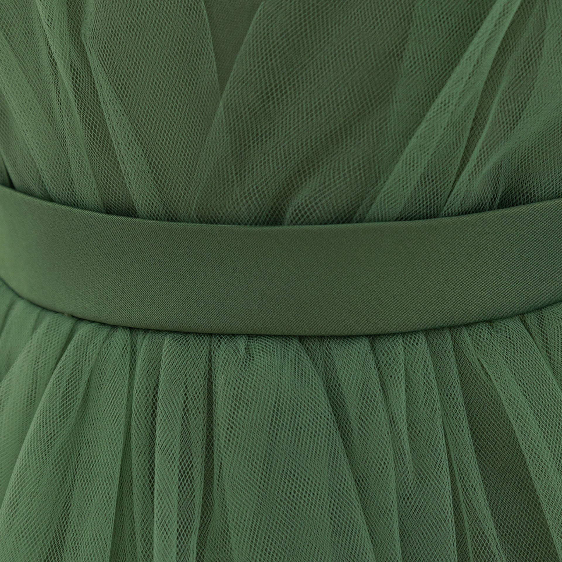 A-line Baby Girl Tulle Party Dress with Bow & Flutter Sleeves