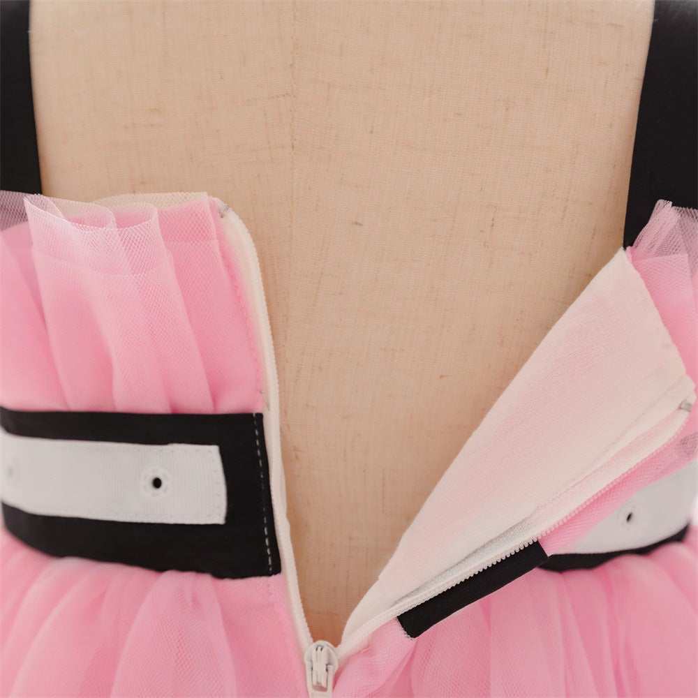 Adorable A-Line Flower Girl Dress with Detachable Train – Sweetheart Tulle Gown for Special Occasions