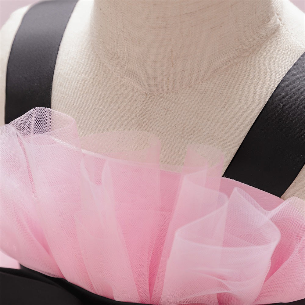 Adorable A-Line Flower Girl Dress with Detachable Train – Sweetheart Tulle Gown for Special Occasions