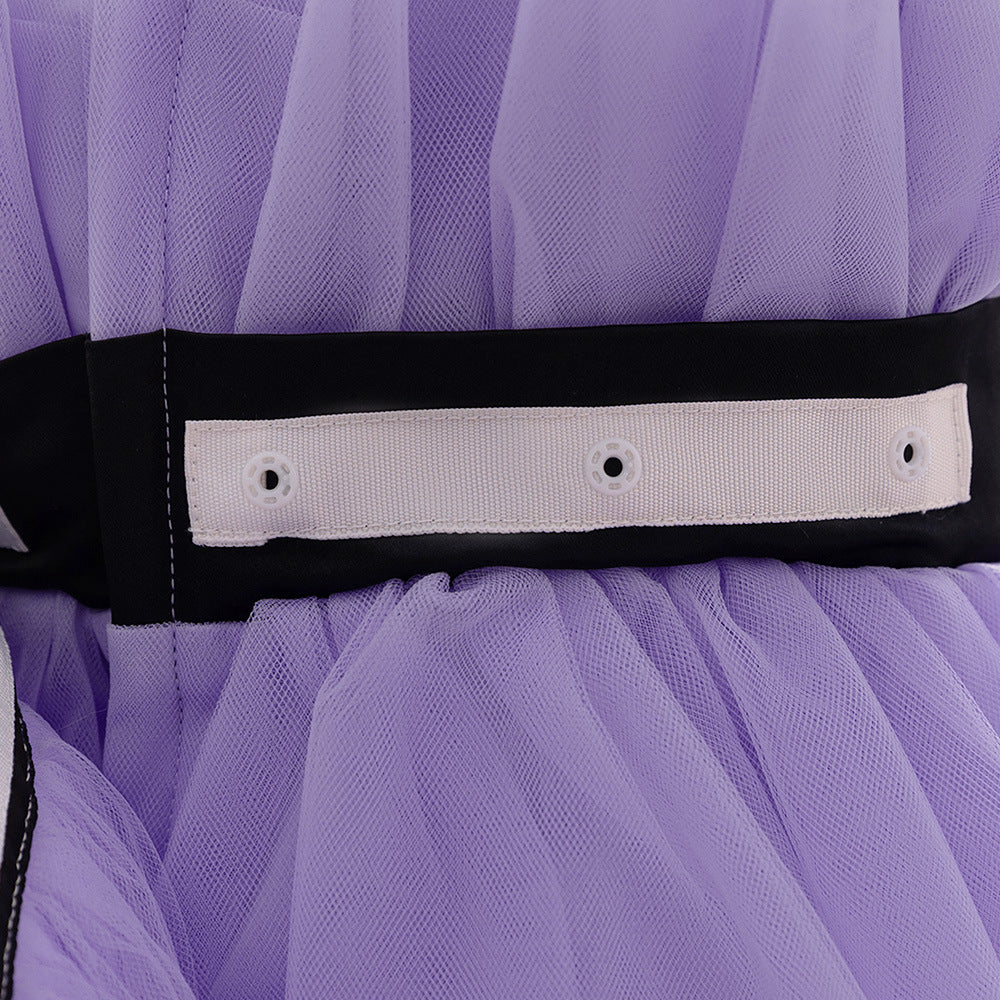 Adorable A-Line Flower Girl Dress with Detachable Train – Sweetheart Tulle Gown for Special Occasions