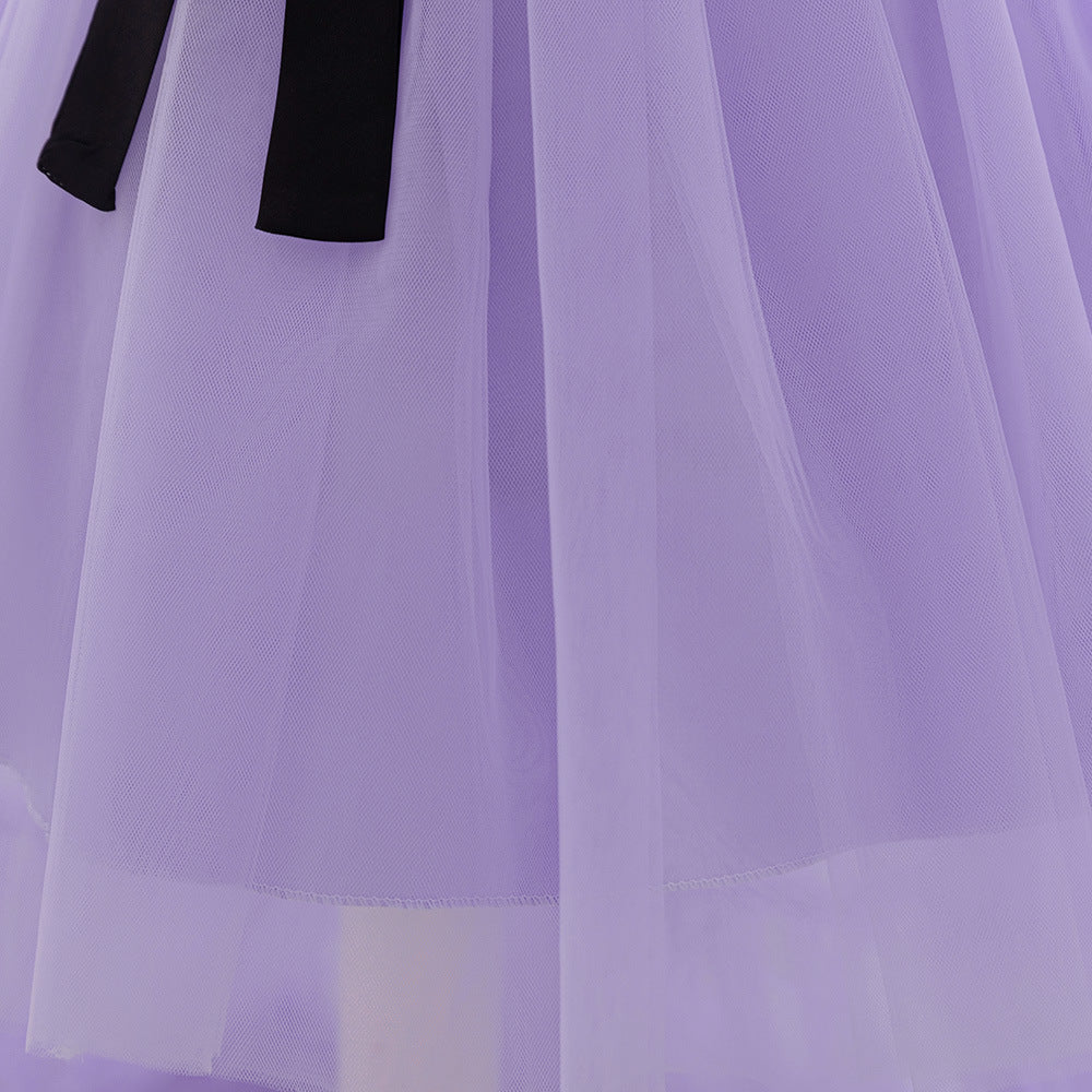 Adorable A-Line Flower Girl Dress with Detachable Train – Sweetheart Tulle Gown for Special Occasions