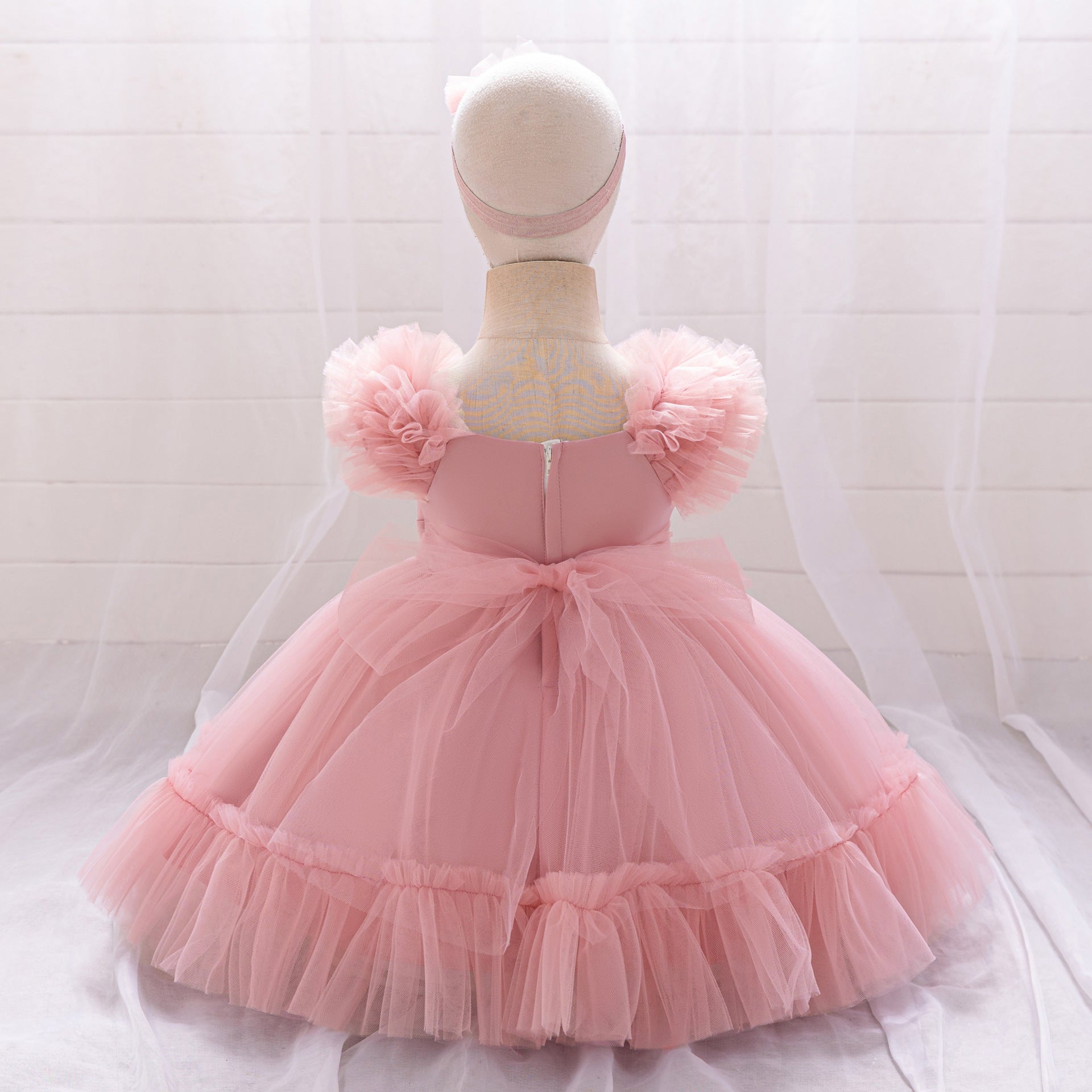 Cute Tulle Princess Dress for Girls | A-Line Tea Length Flower Girl Dress