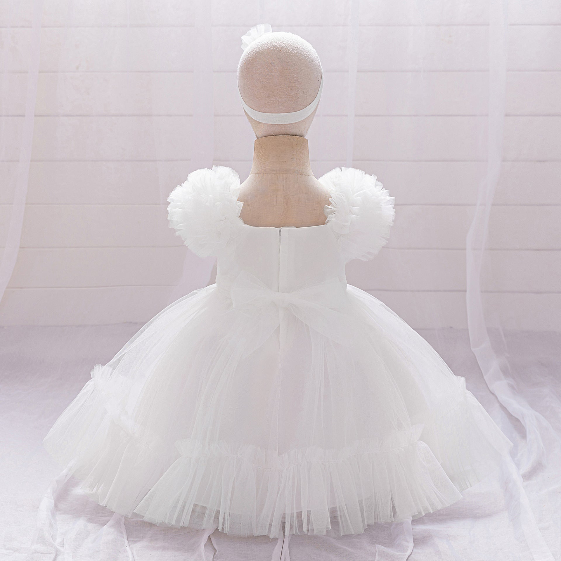 Cute Tulle Princess Dress for Girls | A-Line Tea Length Flower Girl Dress