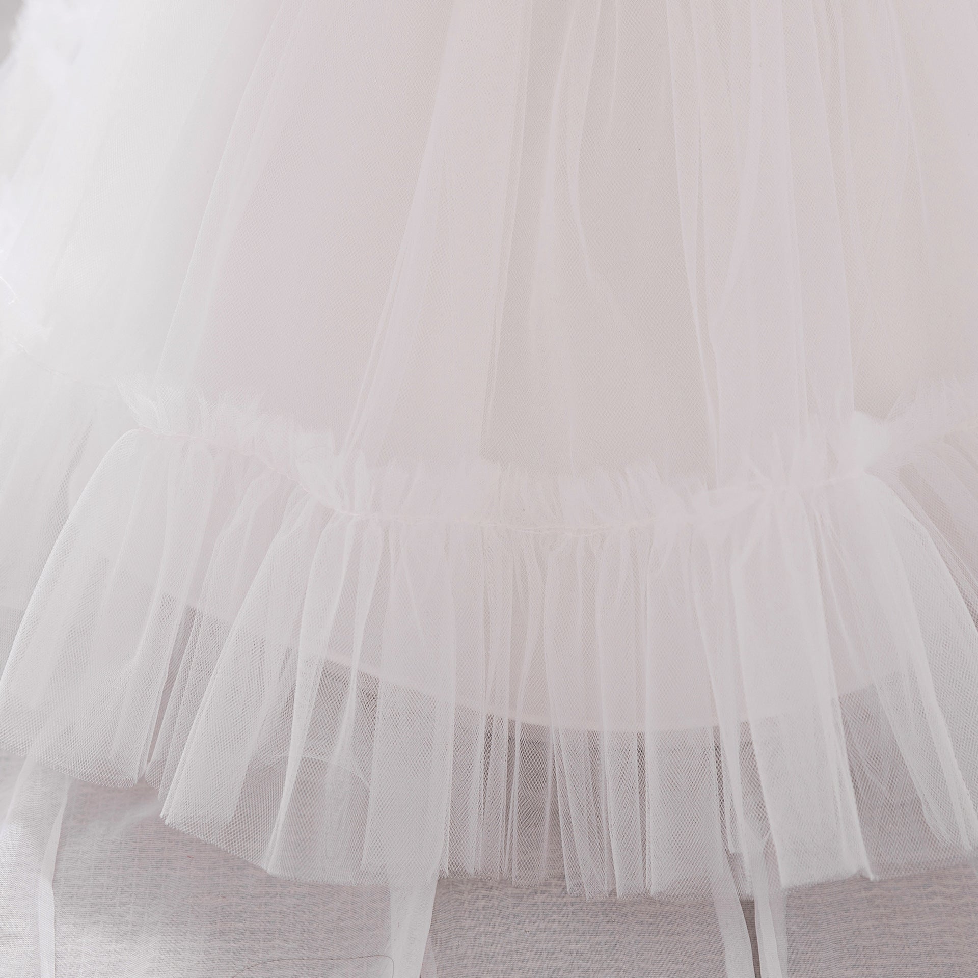 Cute Tulle Princess Dress for Girls | A-Line Tea Length Flower Girl Dress