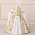 Cute Floral Maxi Princess Dress for Girls