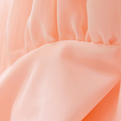 Frocklet Cute Pink High-Low Halter Neck A-Line Flower Girl Dress for Parties & Celebrations 9