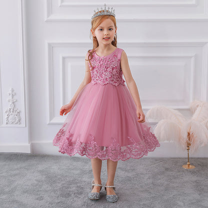 Frocklet Cute Puffy Lace Flower Girl Dress – Kids Ball Gown for Parties & Weddings 15