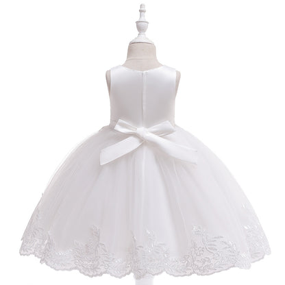 Frocklet Cute Puffy Lace Flower Girl Dress – Kids Ball Gown for Parties & Weddings 3