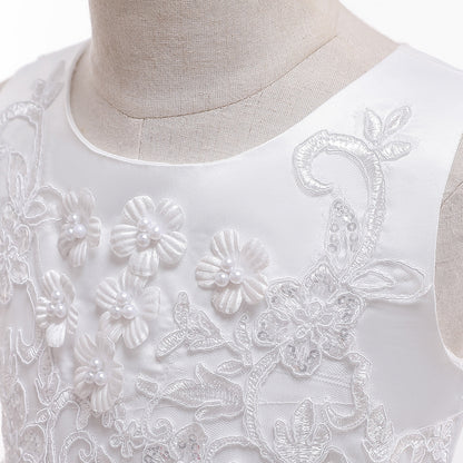 Frocklet Cute Puffy Lace Flower Girl Dress – Kids Ball Gown for Parties & Weddings 4