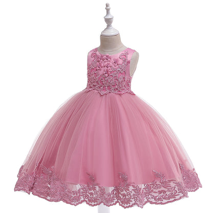Frocklet Cute Puffy Lace Flower Girl Dress – Kids Ball Gown for Parties & Weddings 9