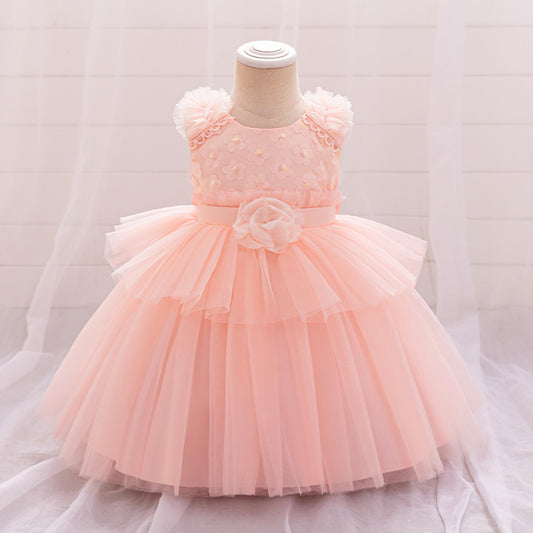 Light Pink Toddler Flower Girl Dress – Cute A-Line Party & Birthday Outfit