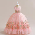 Cute Light Pink Maxi Princess Dress for Girls