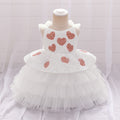 Cute Off-Shoulder Puffy Ball Gown Dress for Baby Girls