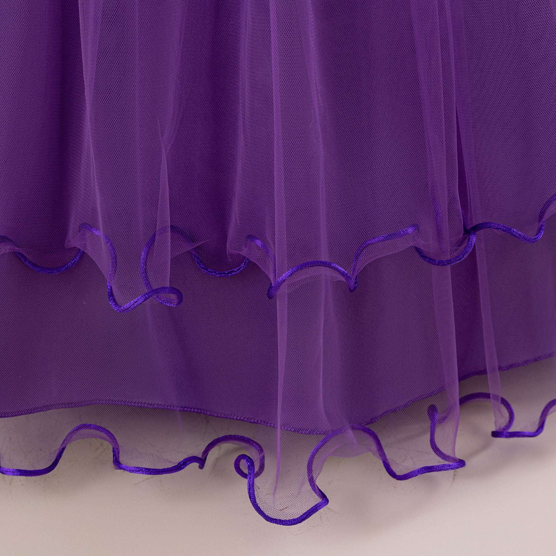 Off Shoulder A-line Tulle Princess Dress for Girls | Maxi Flower Girl Gown