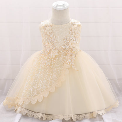 Frocklet Puffy Princess Ball Gown Dress for Baby Girls – Lace & Tulle Party Wear 15