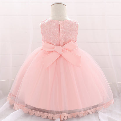 Frocklet Puffy Princess Ball Gown Dress for Baby Girls – Lace & Tulle Party Wear 25
