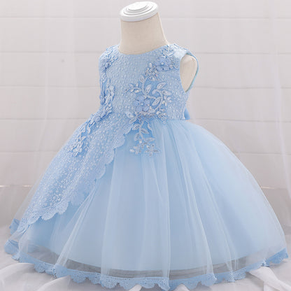 Frocklet Puffy Princess Ball Gown Dress for Baby Girls – Lace & Tulle Party Wear 9