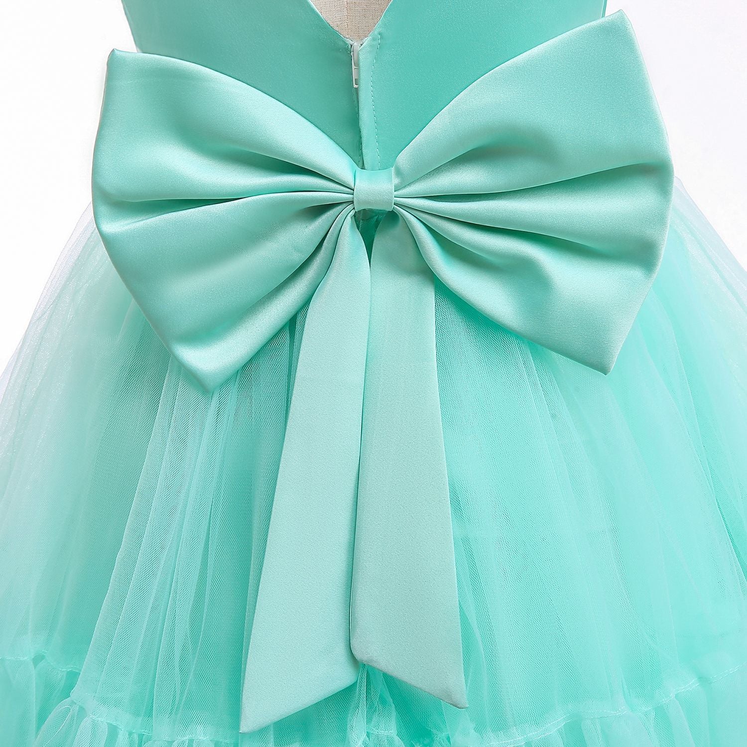 Puffy Ball Gown Princess Dress for Girls Ages 3-10 - Tulle & Satin Party Dress
