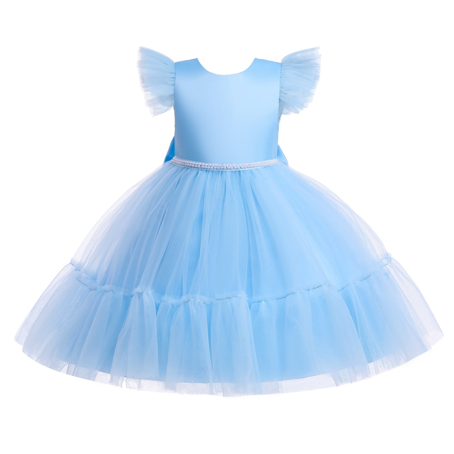 Puffy Ball Gown Princess Dress for Girls Ages 3-10 - Tulle & Satin Party Dress