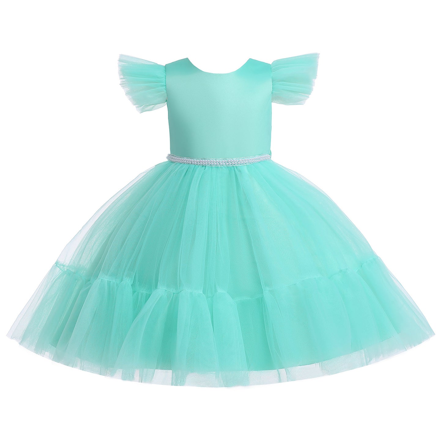 Puffy Ball Gown Princess Dress for Girls Ages 3-10 - Tulle & Satin Party Dress