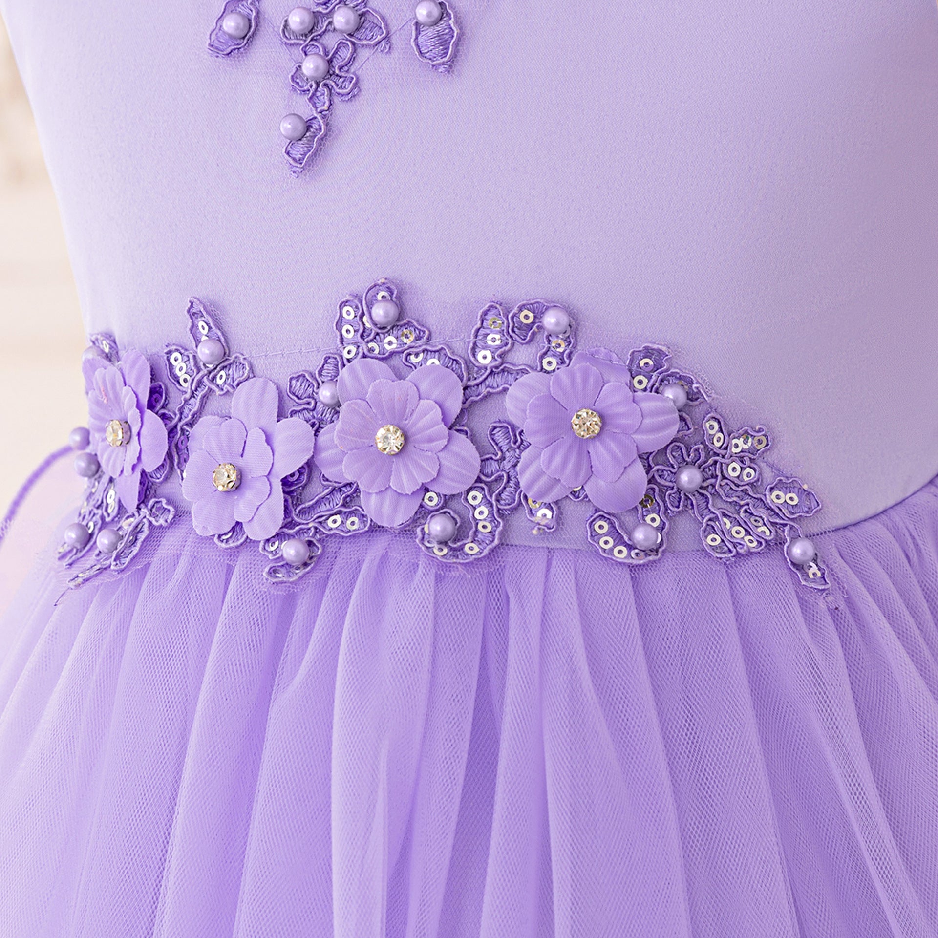 Puffy High-Low Tulle Princess Dress for Girls with Lace and Bow – Party, Wedding & Formal