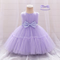 Cute Puffy Mesh Ball Gown Dress for Little Girls