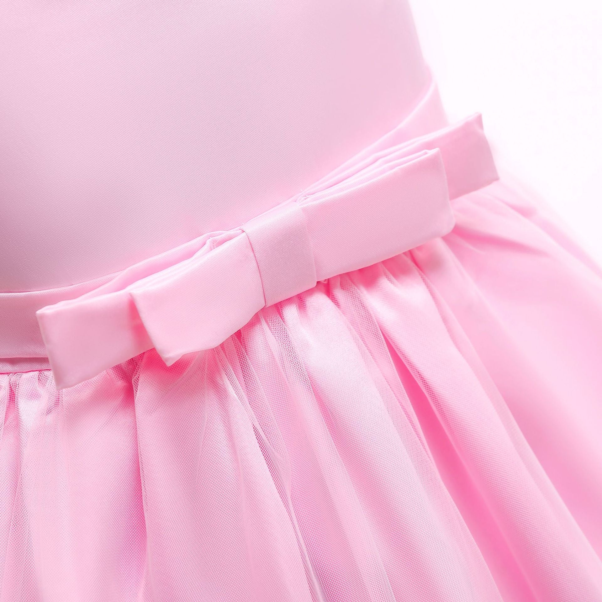 Puffy Princess Tulle Dress for Girls - Tea Length Ball Gown for Parties & Weddings