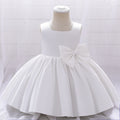 Cute Satin Bowknot Puffy Ball Gown for Toddlers
