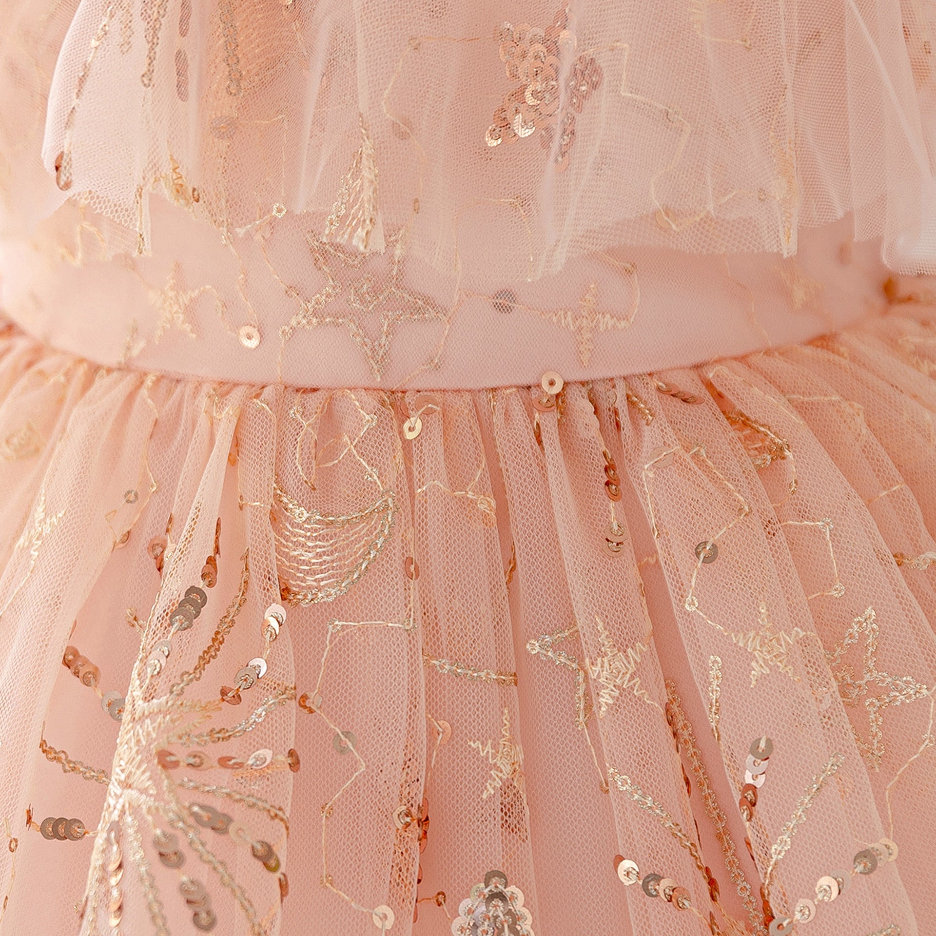 Sequin High-Low Off Shoulder Princess Dress for Girls (Ages 3-10)