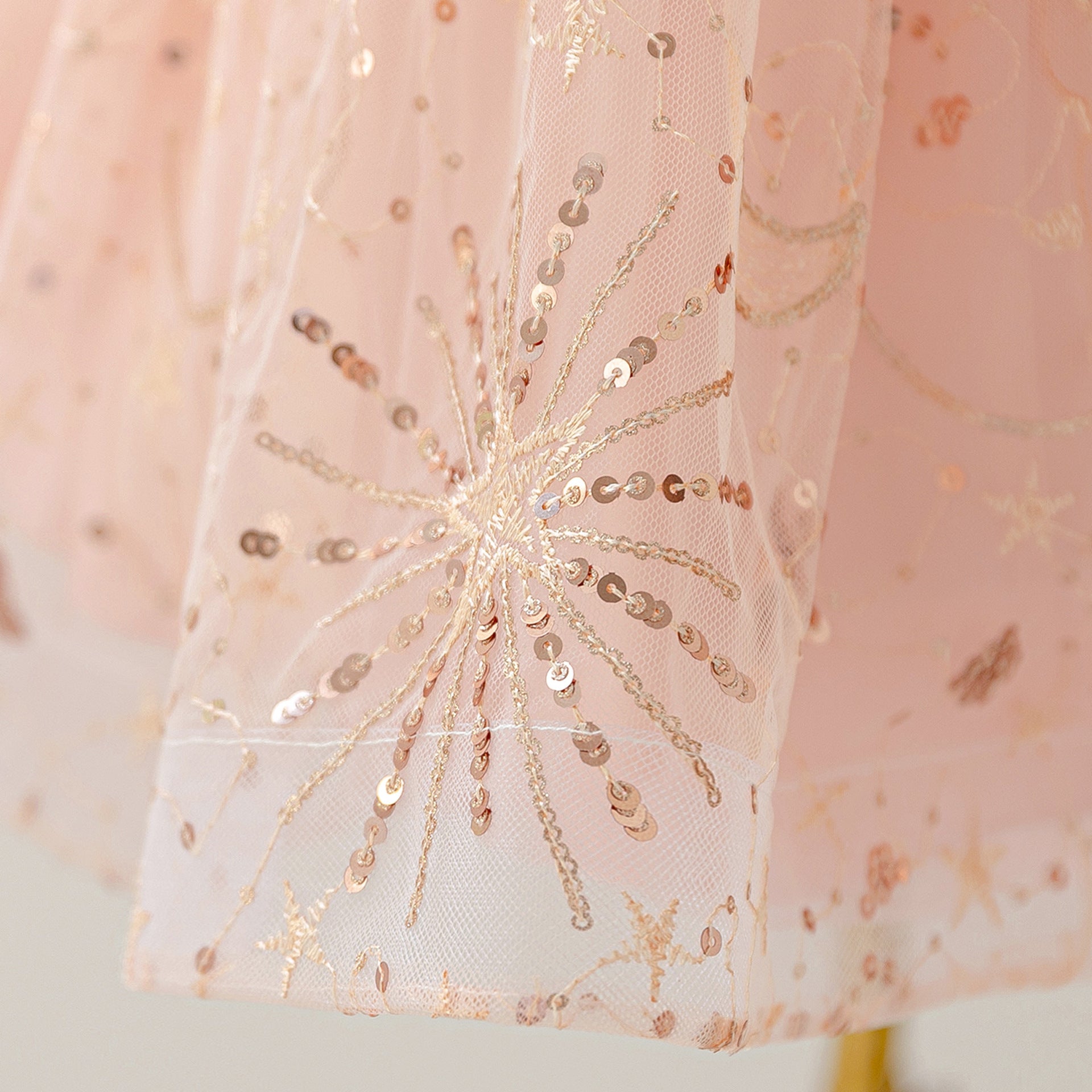 Sequin High-Low Off Shoulder Princess Dress for Girls (Ages 3-10)