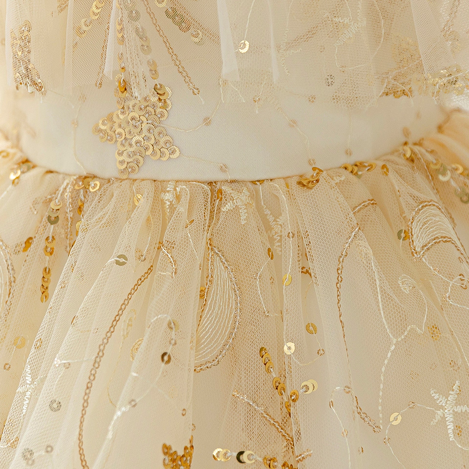Sequin High-Low Off Shoulder Princess Dress for Girls (Ages 3-10)