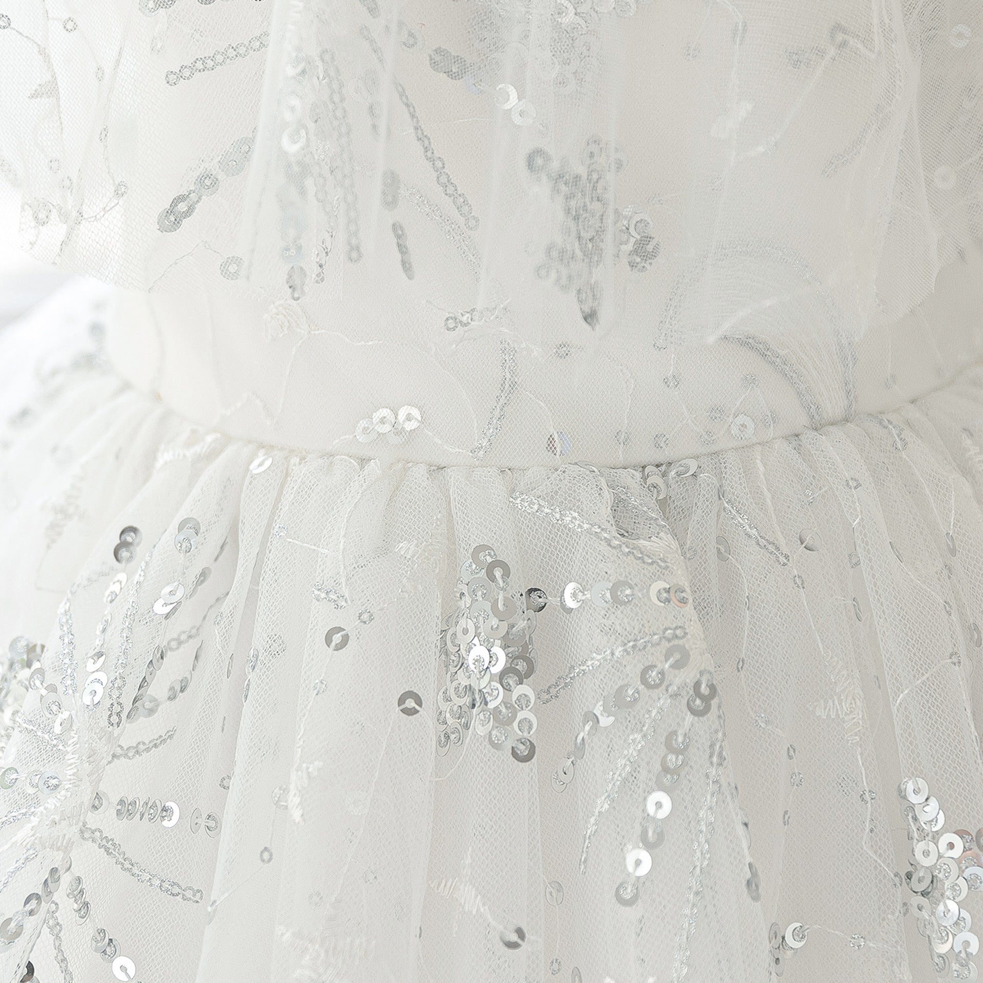 Sequin High-Low Off Shoulder Princess Dress for Girls (Ages 3-10)